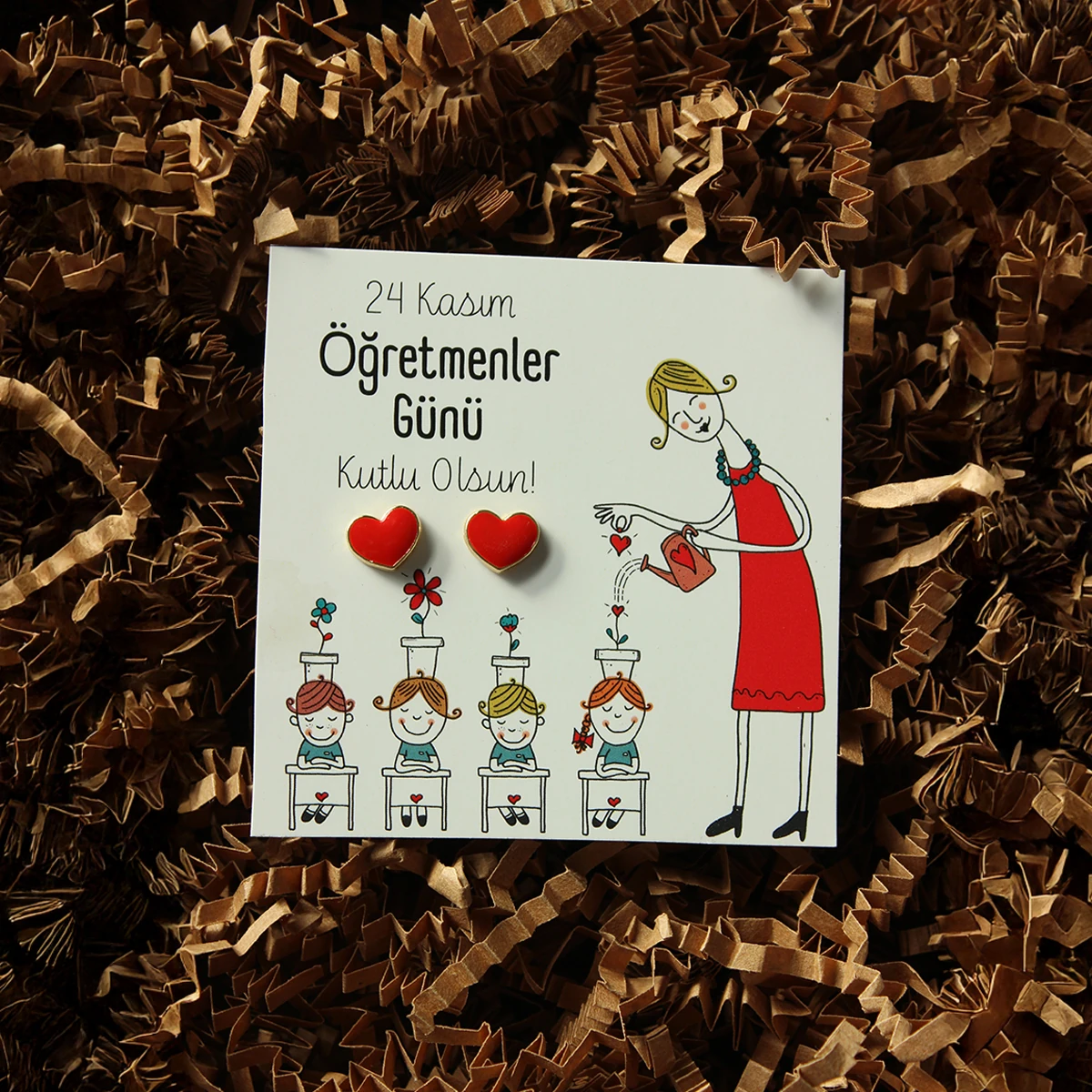 Hediyelik Küpe Modelleri - Öğretmenle Günü'ne Özel - Model 2